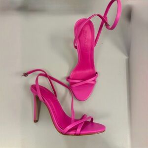 Steve Madden JYPSEY strappy stiletto sling back heels, women’s size 6